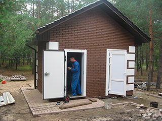 Монтаж холодильной среднетемпературной камеры для овощей. Киевская область